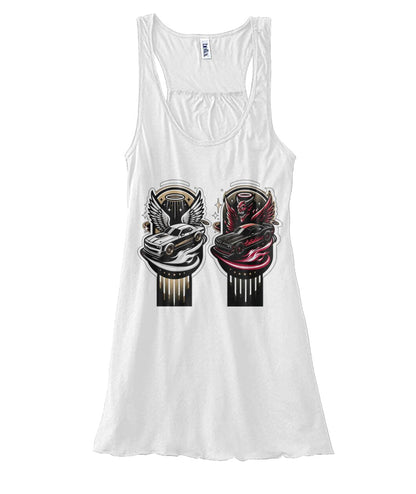 Angel Demon Car 2 (TankTop & More) Women's Flowy Tank