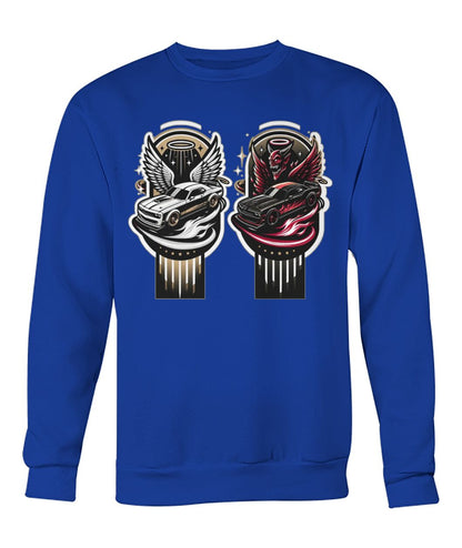 Angel Demon Car 2 (Sweater & More) Crew Neck Sweatshirt
