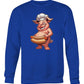 Chef Pig Hotdog (Hoodie & More) Crew Neck Sweatshirt