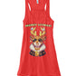 Merry Litmas Reindeer (TankTop & More) Women's Flowy Tank