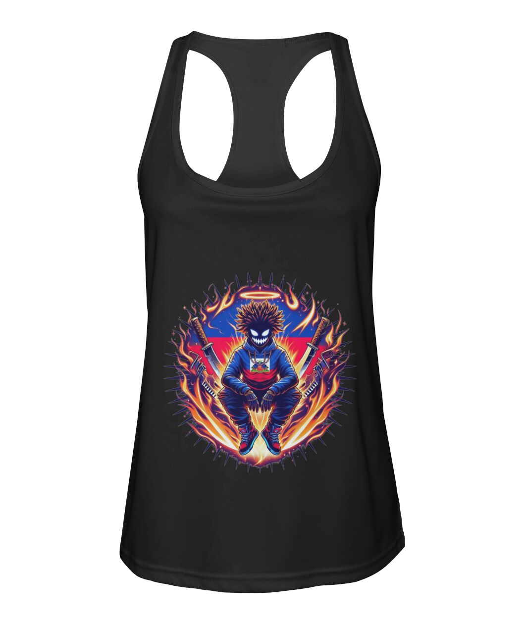 Haitian God (TankTop & More) Women's Racerback Sport Tank