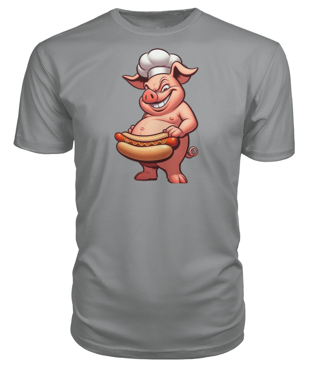 Chef Pig Hotdog (Hoodie & More) Premium Unisex Tee