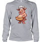 Chef Pig Hotdog (Hoodie & More) Unisex Long Sleeve