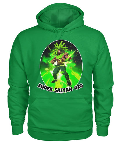 Super Saiyan 420 C (Hoodie & V Necks)