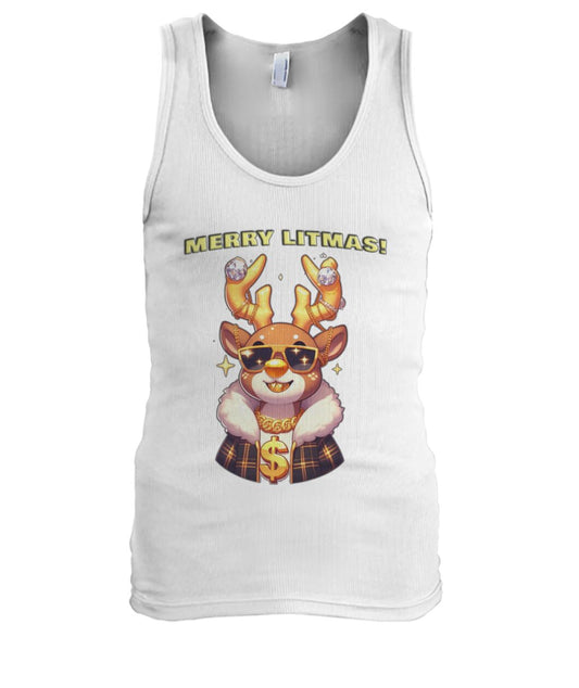 Merry Litmas Reindeer (TankTop & More) Men's Tank Top