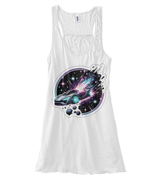 Cosmic Car Crash (TankTop & More) Women's Flowy Tank