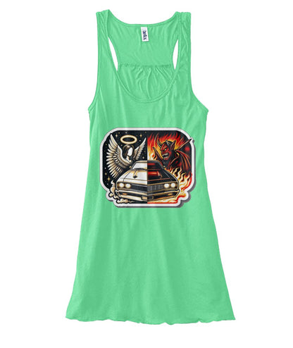 Angel Demon Car 1 (TankTop & More) Women's Flowy Tank