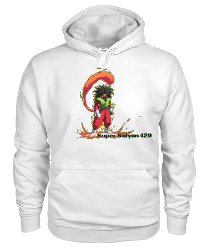 Super Saiyan 420 B (Hoodie & V Necks)