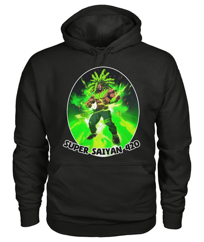 Super Saiyan 420 C (Hoodie & V Necks)