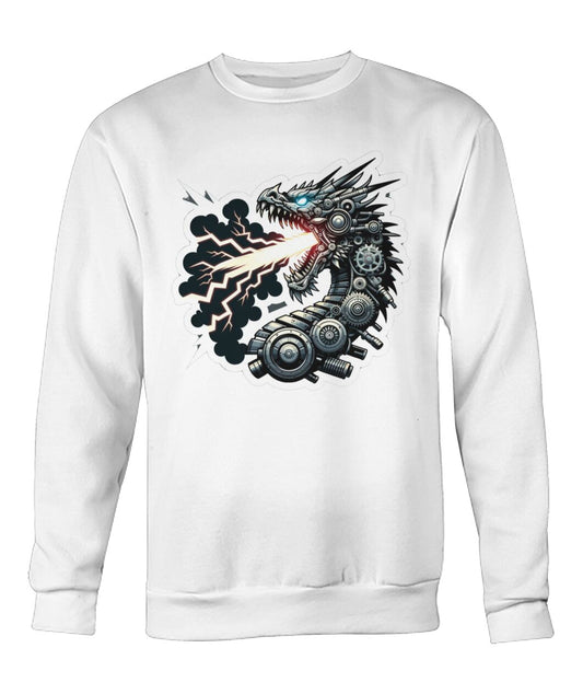 Mech Dragon Adult (Hoodie & More) Crew Neck Sweatshirt