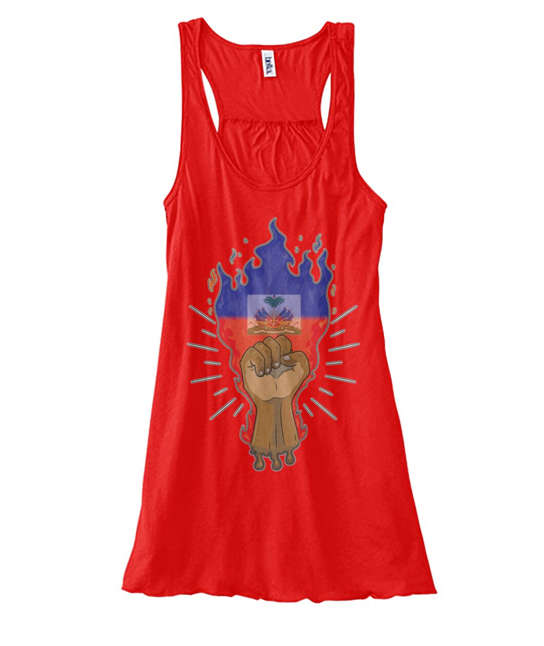 Haitian Fire Power Fist (Tank Top & Polo)