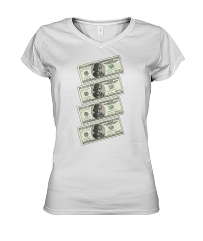 2Pac $100 bills (Hoodie & V Necks)