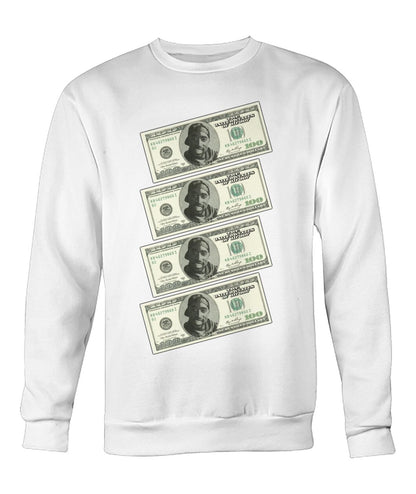 2Pac $100 bills (Sweater & Long Sleeve)