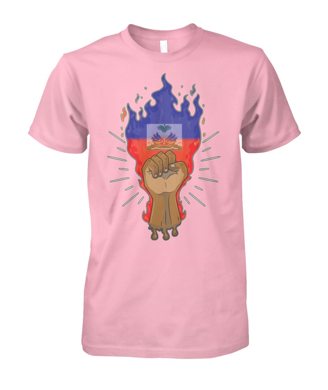 Haitian Fire Power Fist (T Shirts)