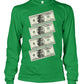 2Pac $100 bills (Sweater & Long Sleeve)