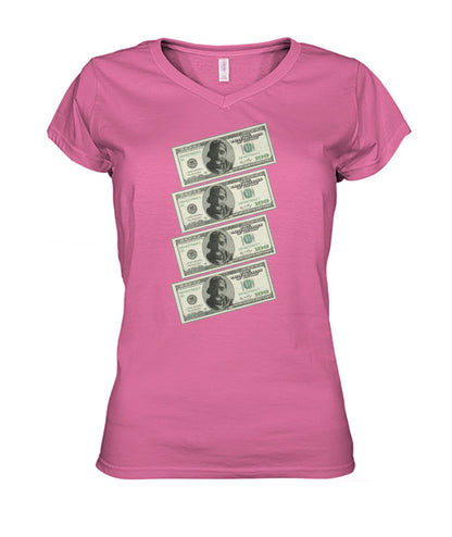 2Pac $100 bills (Hoodie & V Necks)