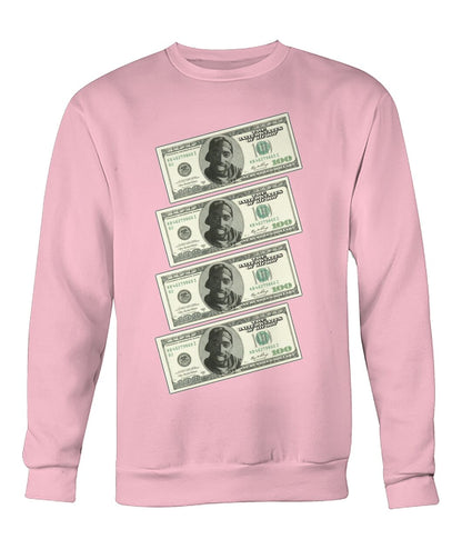 2Pac $100 bills (Sweater & Long Sleeve)