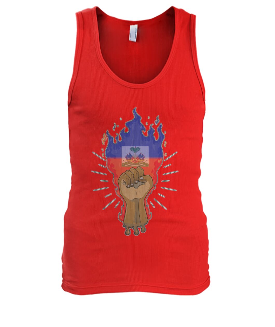 Haitian Fire Power Fist (Tank Top & Polo)