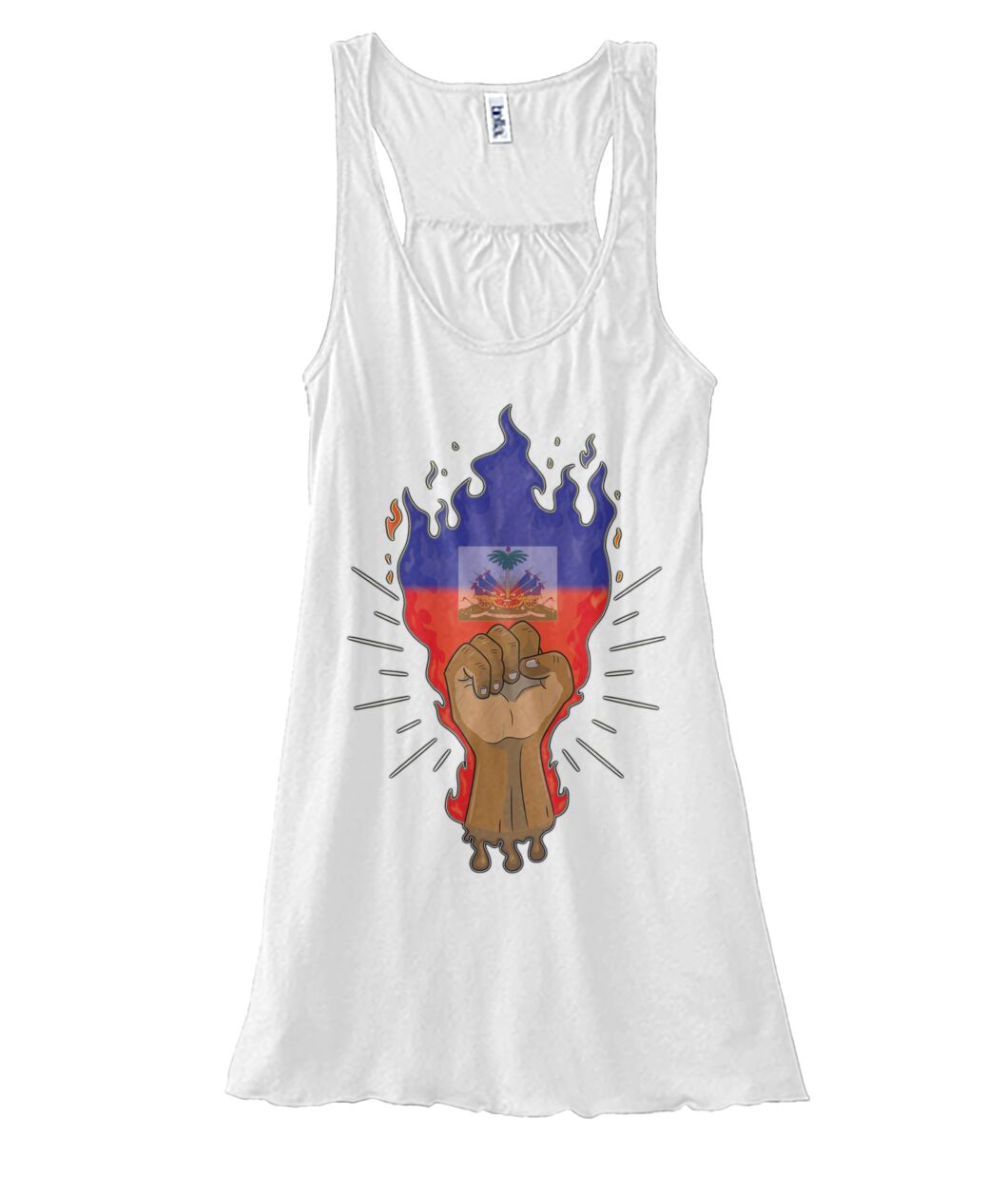 Haitian Fire Power Fist (Tank Top & Polo)