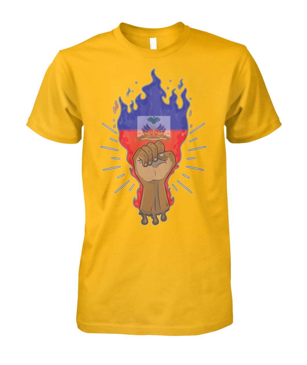 Haitian Fire Power Fist (T Shirts)