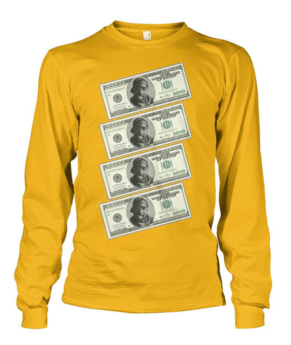 2Pac $100 bills (Sweater & Long Sleeve)