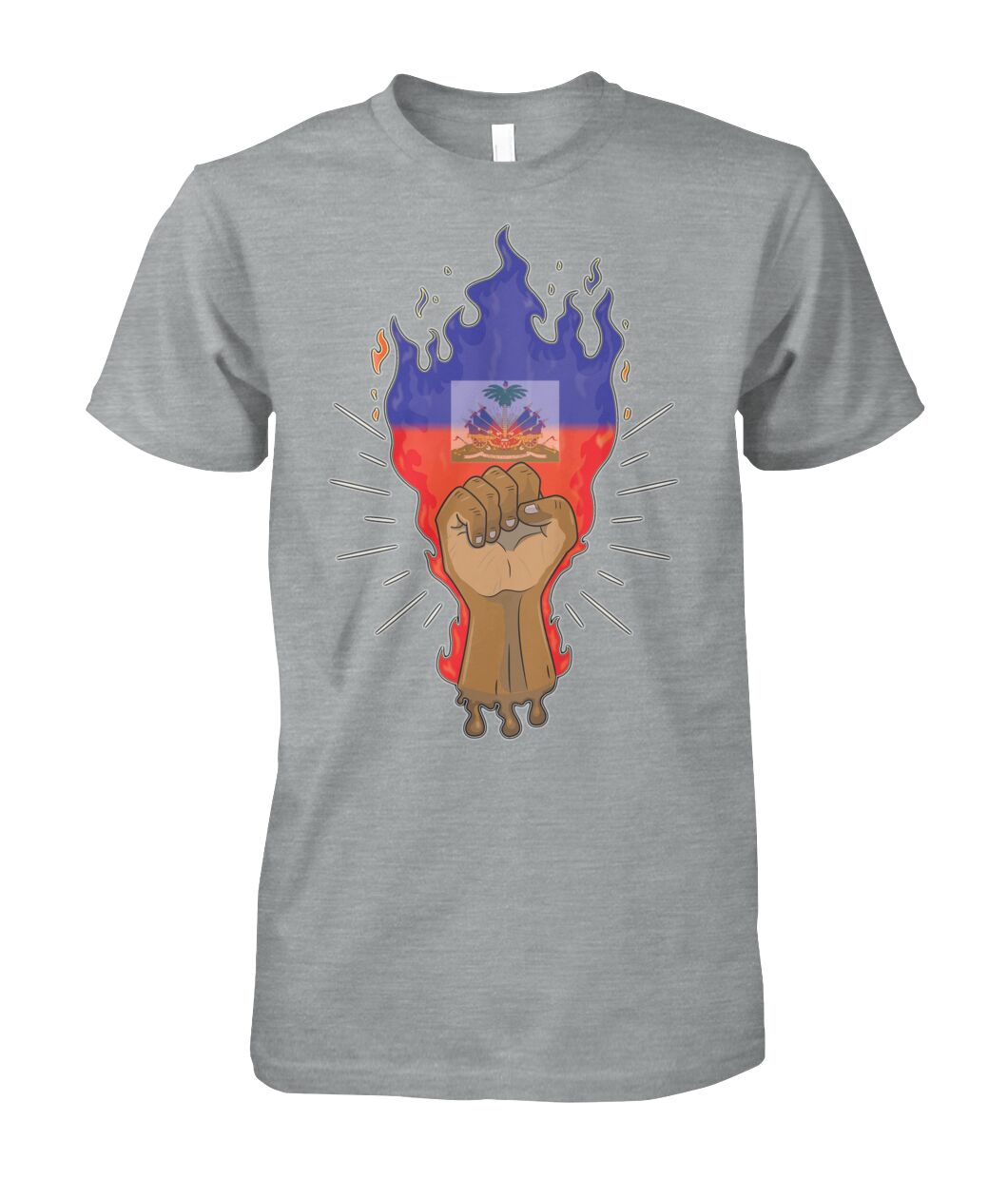 Haitian Fire Power Fist (T Shirts)