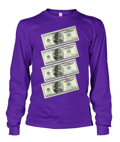 2Pac $100 bills (Sweater & Long Sleeve)