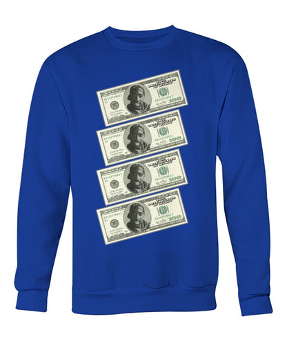 2Pac $100 bills (Sweater & Long Sleeve)