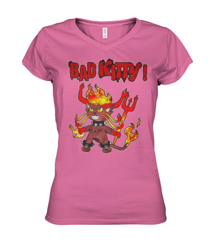 Bad Kitty (Hoodie & V Necks)