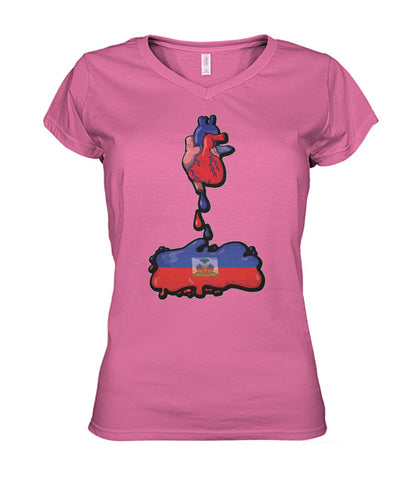 Haitian Heart (Hoodie & V Necks)