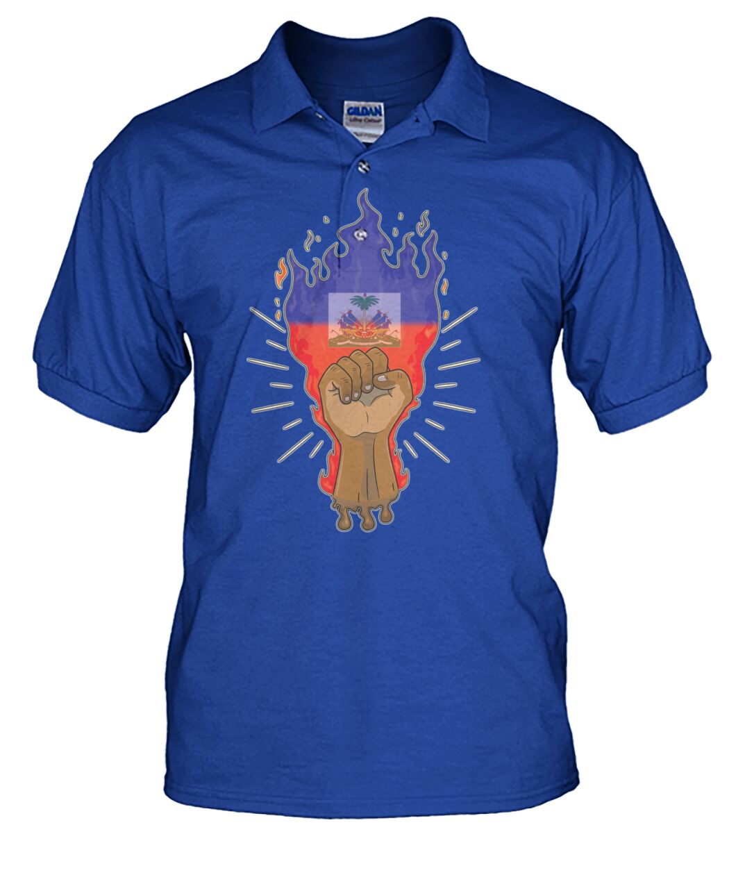 Haitian Fire Power Fist (Tank Top & Polo)