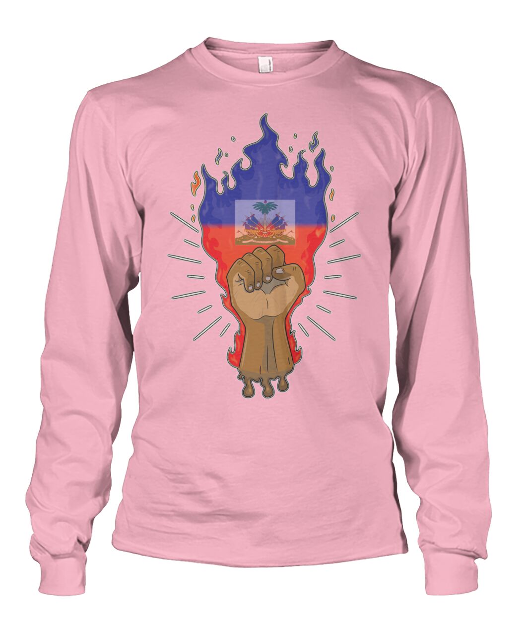 Haitian Fire Power Fist (Sweater & Long Sleeve)