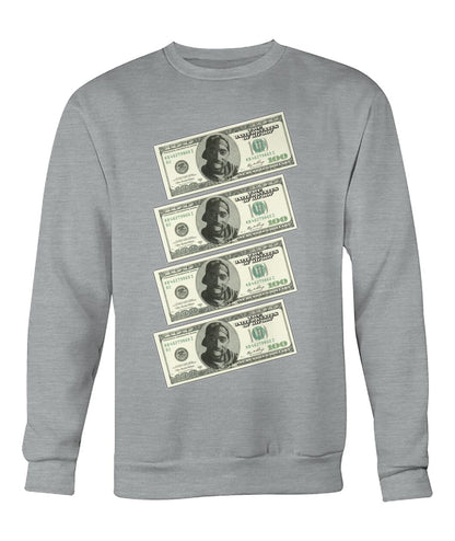 2Pac $100 bills (Sweater & Long Sleeve)