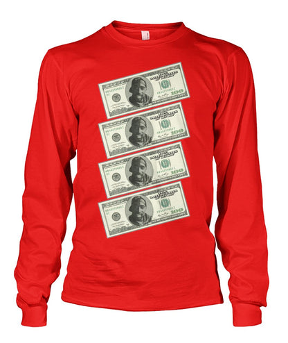 2Pac $100 bills (Sweater & Long Sleeve)