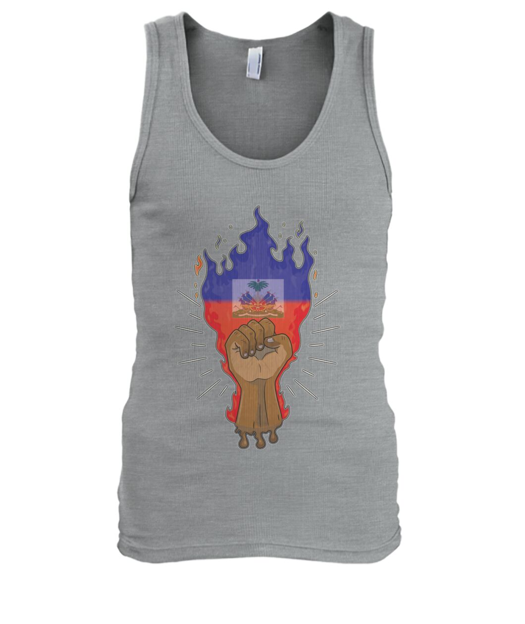 Haitian Fire Power Fist (Tank Top & Polo)