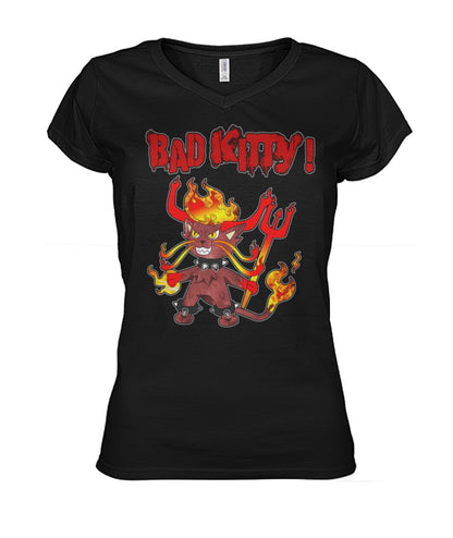 Bad Kitty (Hoodie & V Necks)