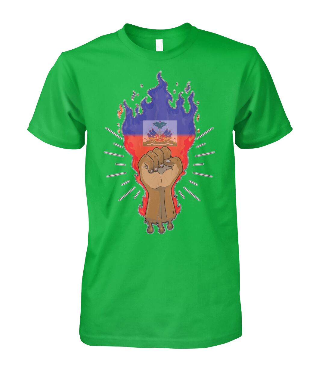 Haitian Fire Power Fist (T Shirts)