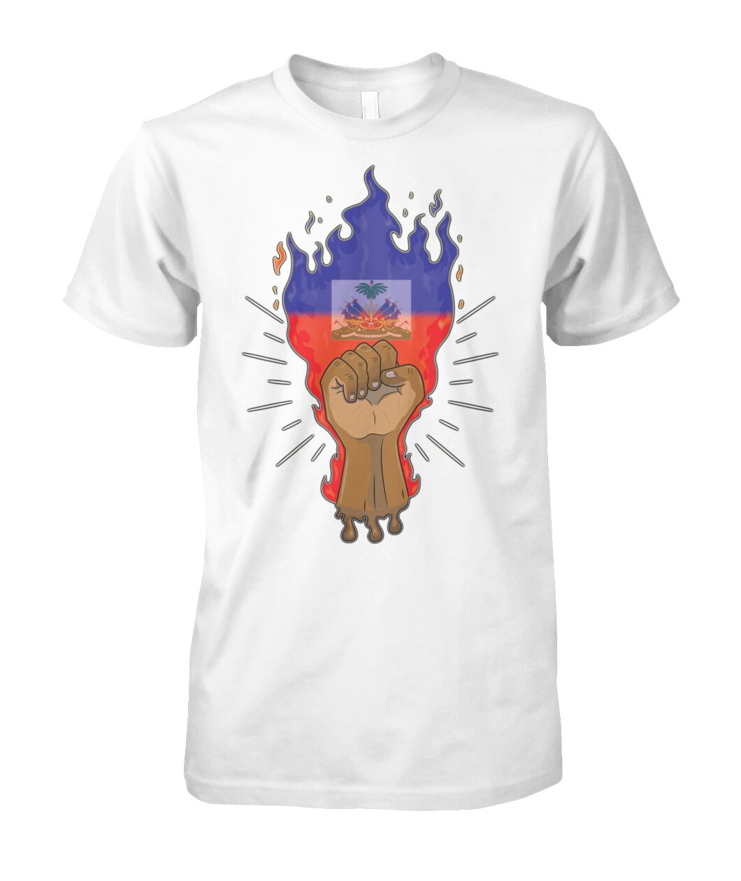 Haitian Fire Power Fist (T Shirts)