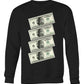 2Pac $100 bills (Sweater & Long Sleeve)