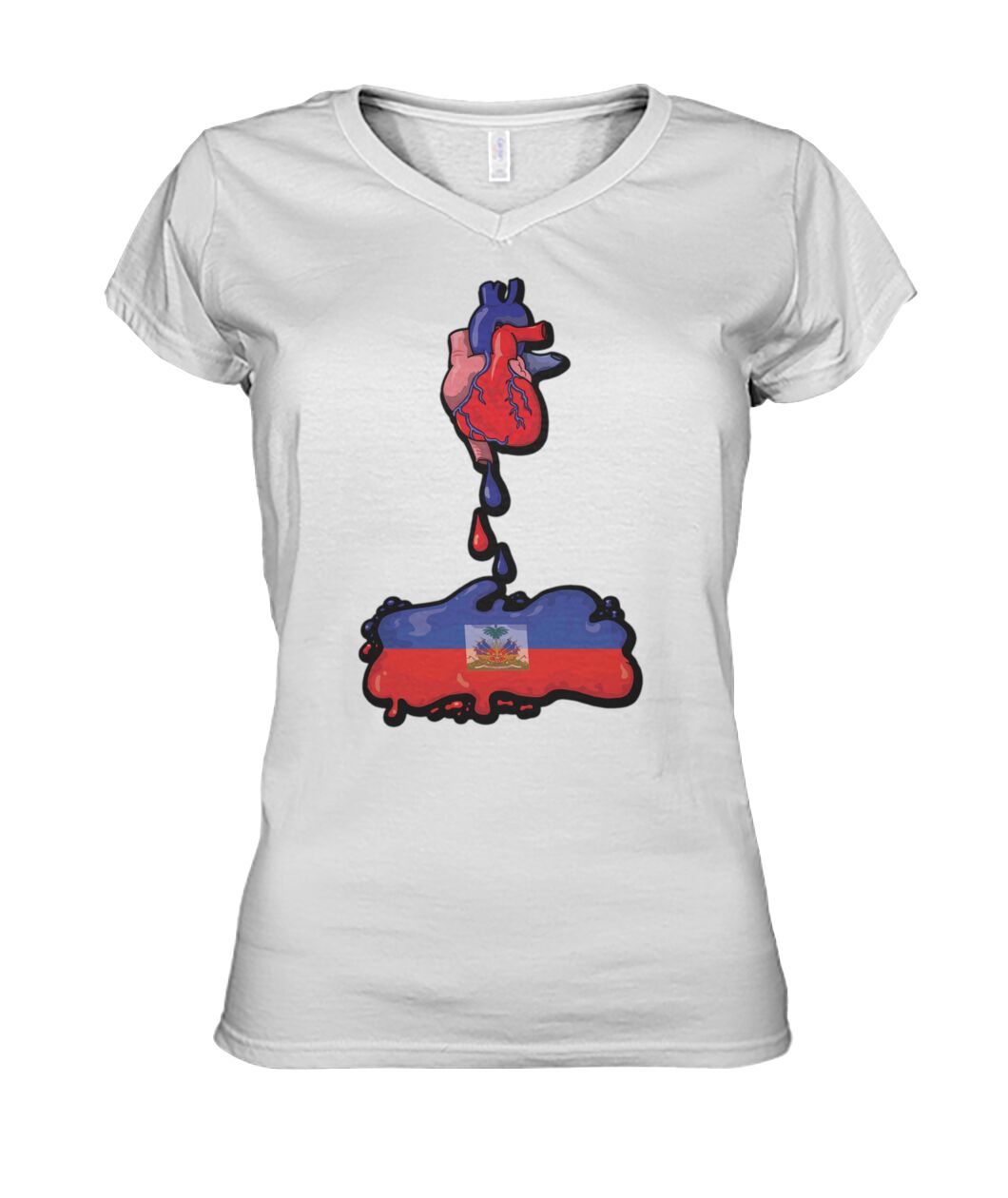 Haitian Heart (Hoodie & V Necks)