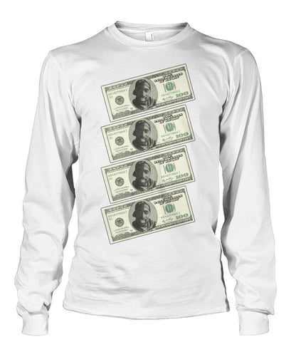2Pac $100 bills (Sweater & Long Sleeve)