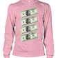 2Pac $100 bills (Sweater & Long Sleeve)