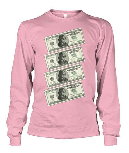 2Pac $100 bills (Sweater & Long Sleeve)