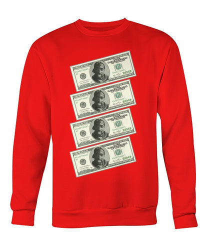 2Pac $100 bills (Sweater & Long Sleeve)