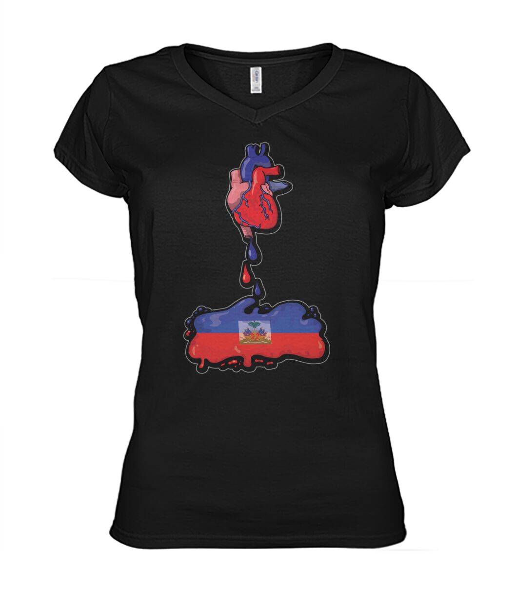 Haitian Heart (Hoodie & V Necks)