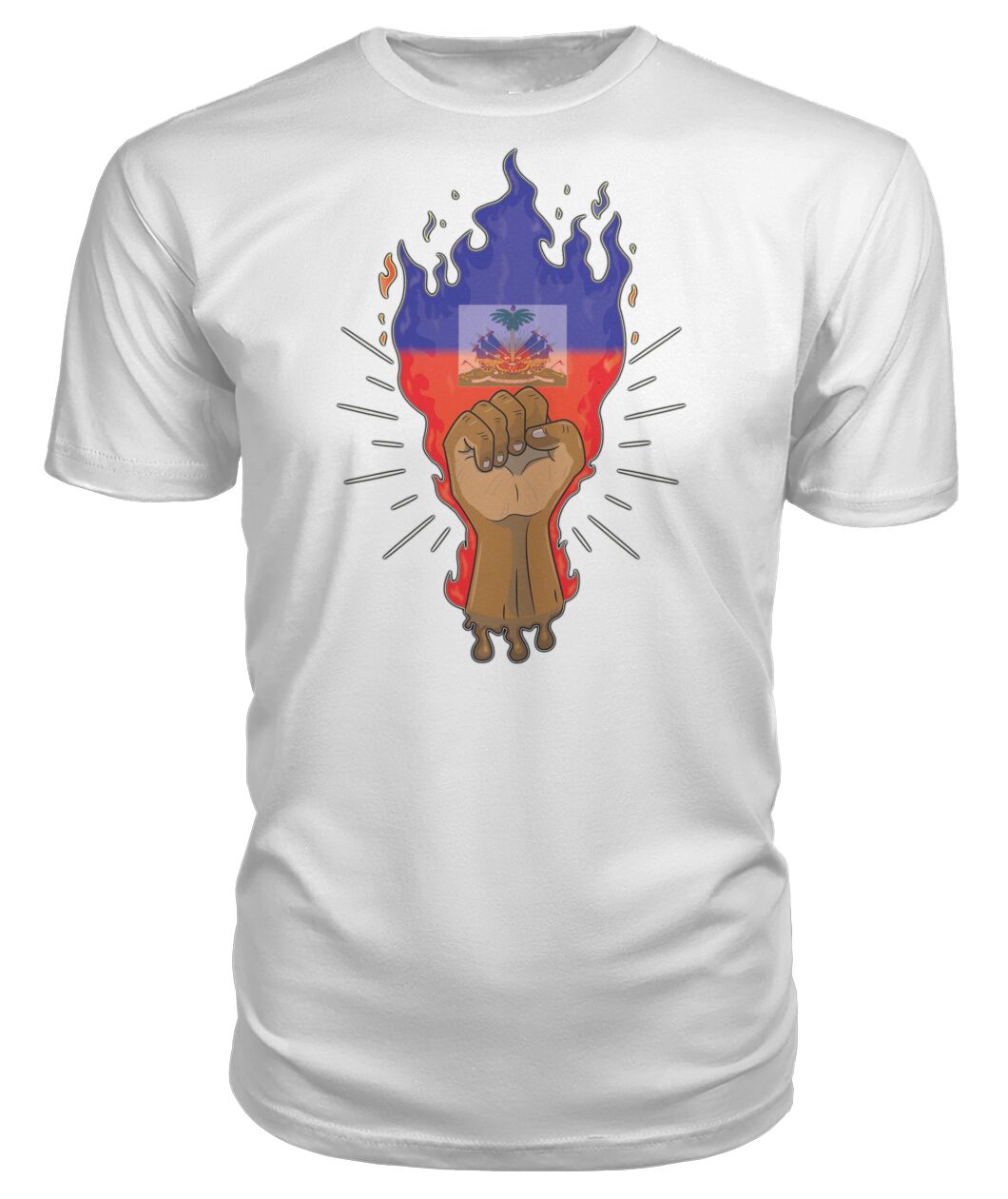 Haitian Fire Power Fist (T Shirts)