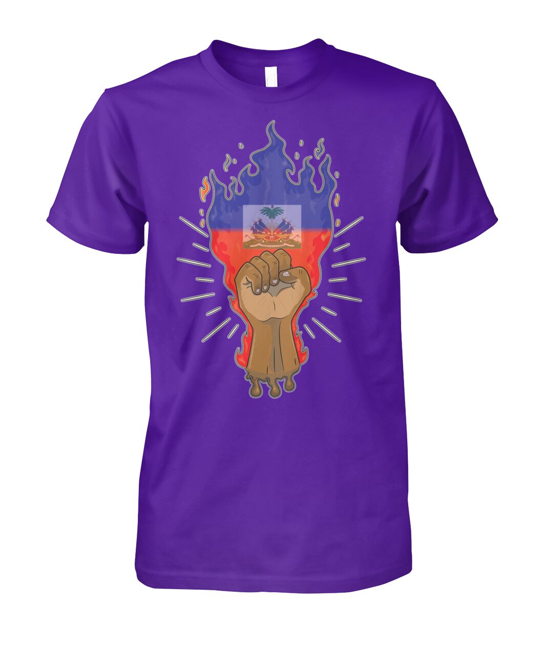 Haitian Fire Power Fist (T Shirts)