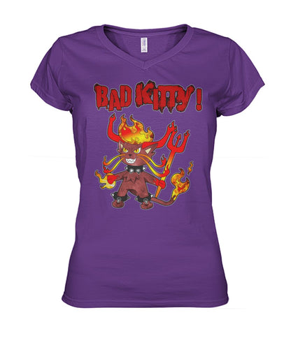 Bad Kitty (Hoodie & V Necks)